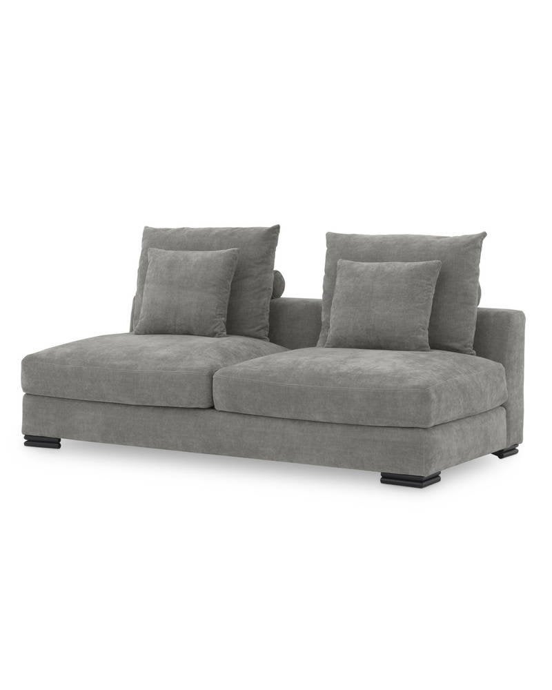 Eichholtz Sofa Clifford 2-seater Clarck Grey, 100 tot 125 cm, 150 tot 200 cm, Ophalen of Verzenden, Rechte bank
