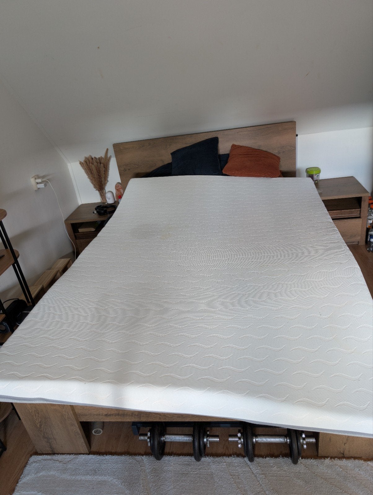 Jysk Topper 140x200cm WELLPUR BOKSELVI, Gebruikt, Tweepersoons, Matras, 200 cm