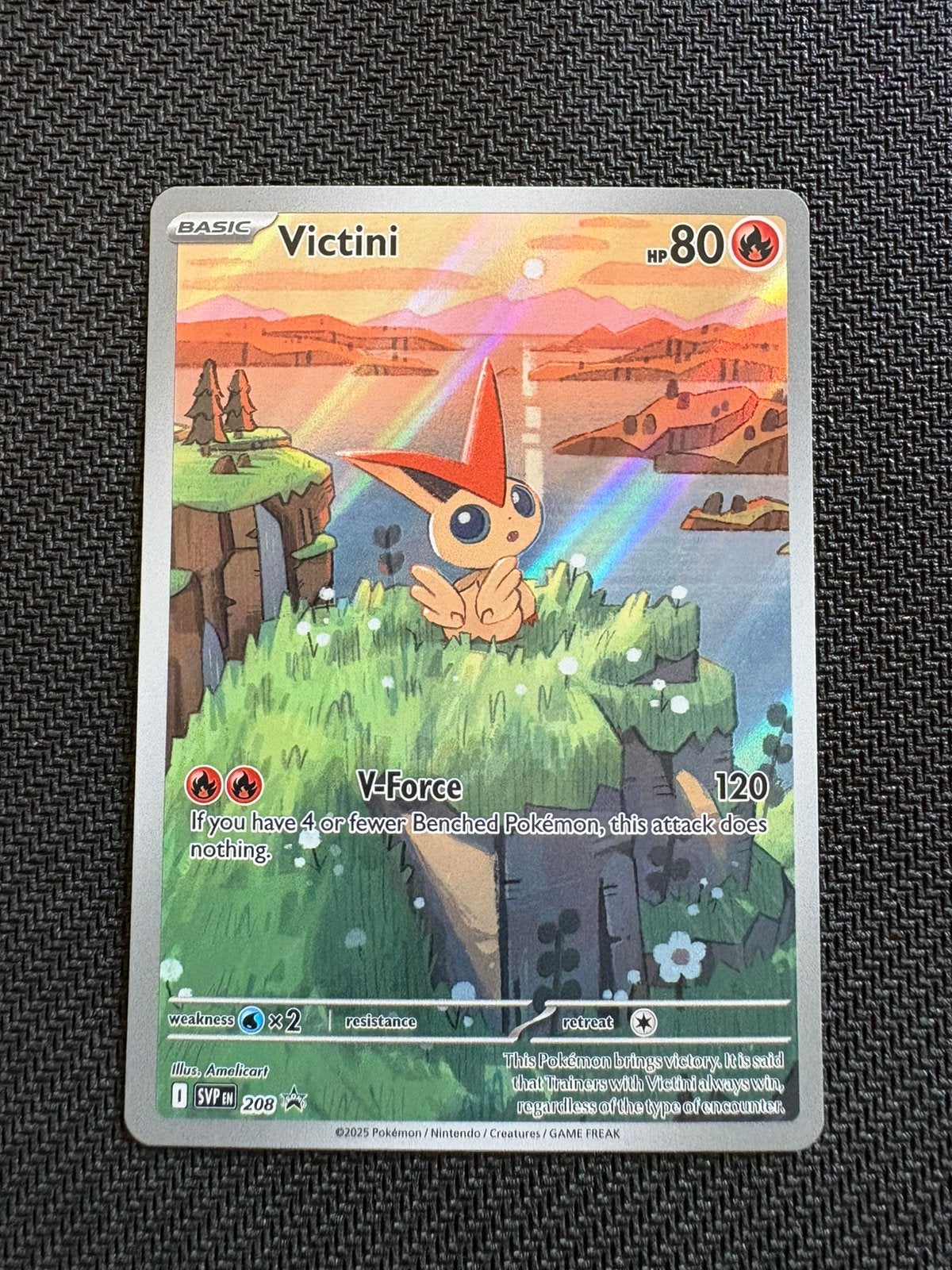 Victini SVP 208, Ophalen of Verzenden, Zo goed als nieuw, Losse kaart, Foil