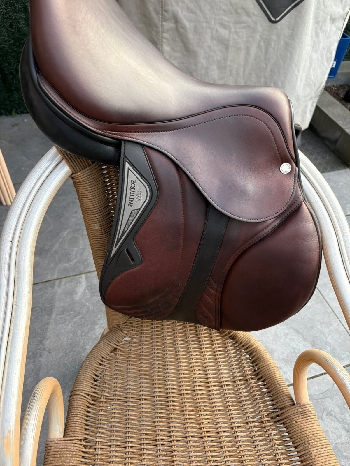 Equiline springzadel 16 inch, Dieren en Toebehoren, Ophalen, Gebruikt, Overige merken, Springen