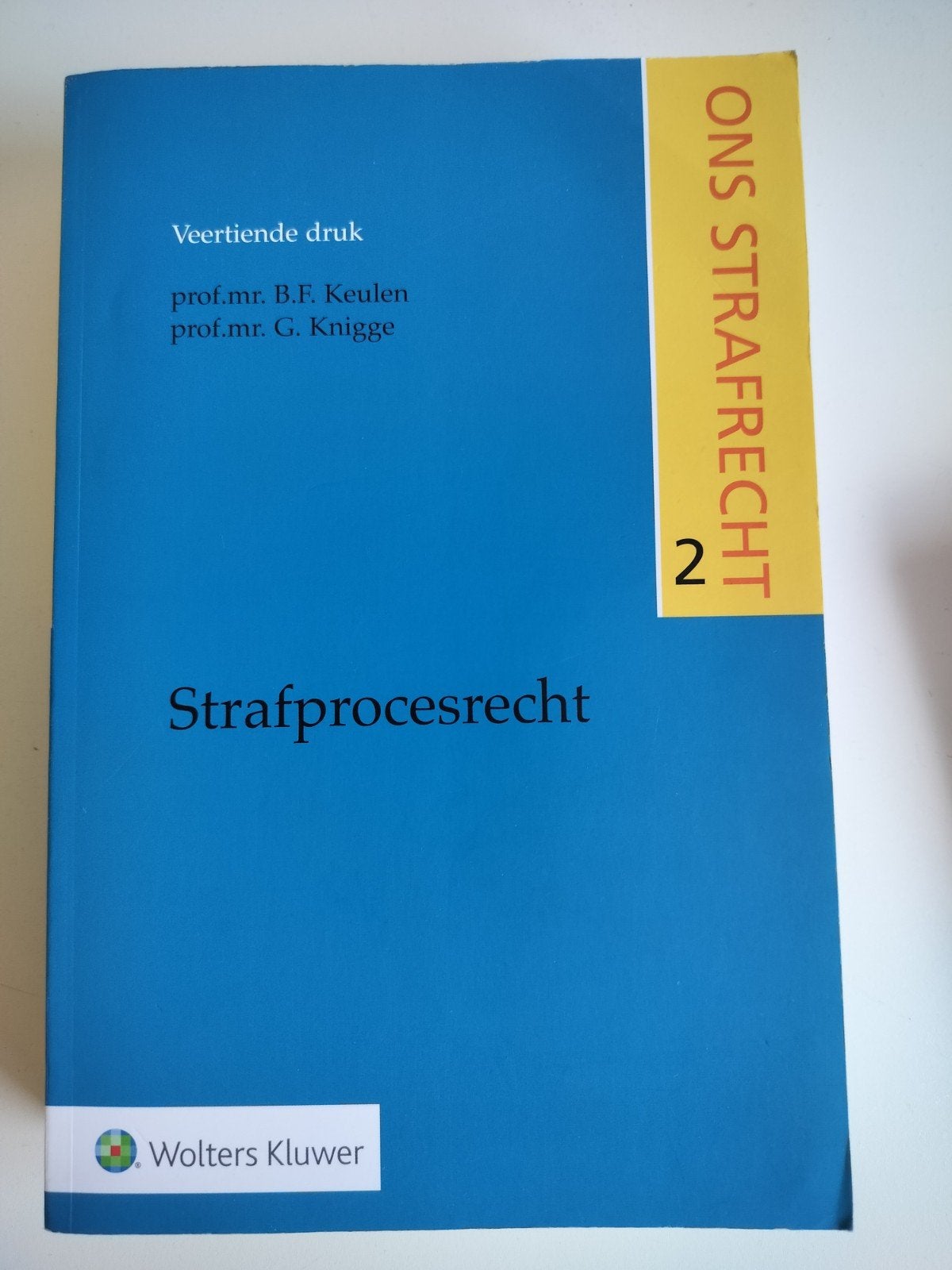 Ons Strafrecht 2: Strafprocesrecht - 14e druk, Gelezen, Prof.mr. B.F. Keulen, prof.mr. G. Knigge, Ophalen of Verzenden, WO
