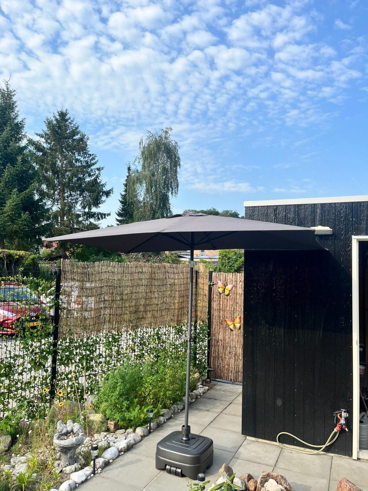 Parasol met voet, Tuin en Terras, Parasols, Ophalen, Kantelbaar, 2 tot 3 meter, Zweefparasol