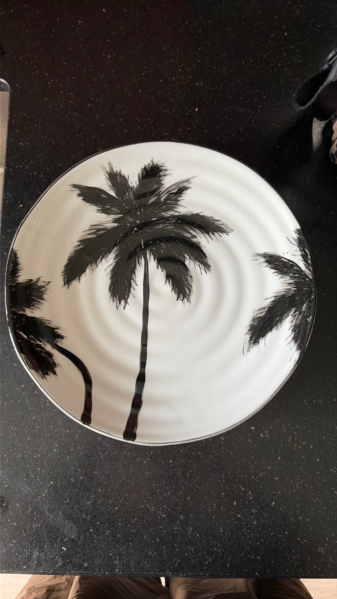 4 dinerborden palmboom hk living, Huis en Inrichting, Ophalen, Zo goed als nieuw