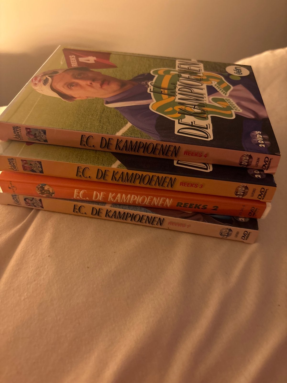 FC De Kampioenen Seizoen 1 t/m 4 op DVD, Gebruikt, Seizoen 1, Alle leeftijden, Komedie