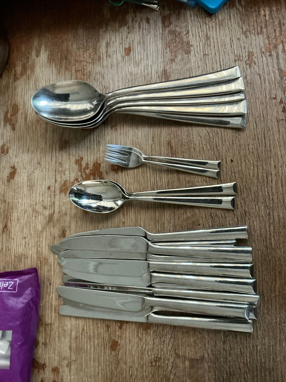 Vivo bestek, Huis en Inrichting, Keuken | Bestek, Ophalen of Verzenden, Zo goed als nieuw, Rvs of Chroom