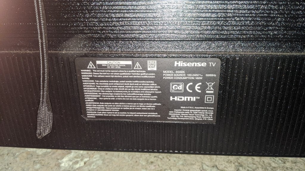 Hisense 65A6K 65 inch 4K Smart TV – nette staat, Audio, Tv en Foto, 50 Hz, LCD, Zo goed als nieuw, 100 cm of meer