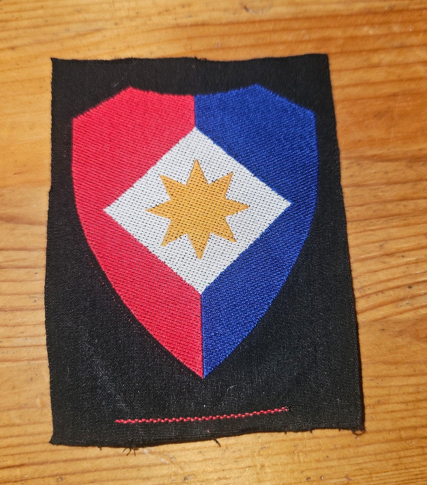 Mouwembleem KMAR 1e legerkorps, Verzamelen, Militaria | Algemeen, Ophalen of Verzenden, Marechaussee, Nederland, Embleem of Badge