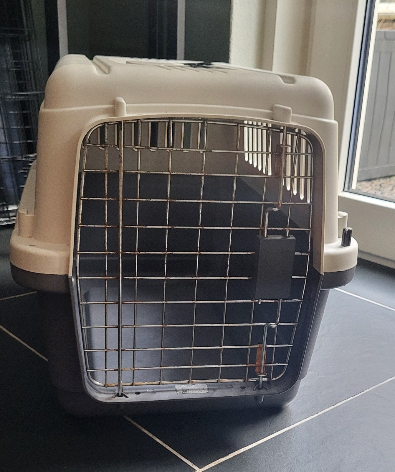 Transportbox Flamingo mt S, Dieren en Toebehoren, Ophalen, Gebruikt