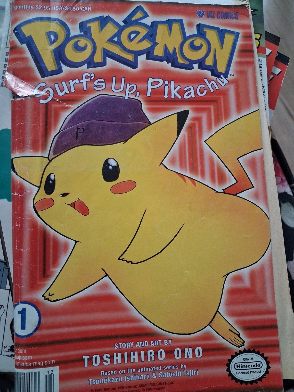 Pokémon: Surf's Up, Pikachu - Stripboek (deel 1), Boeken, Eén stripboek, Ophalen, Zo goed als nieuw, Toshihiro Ono