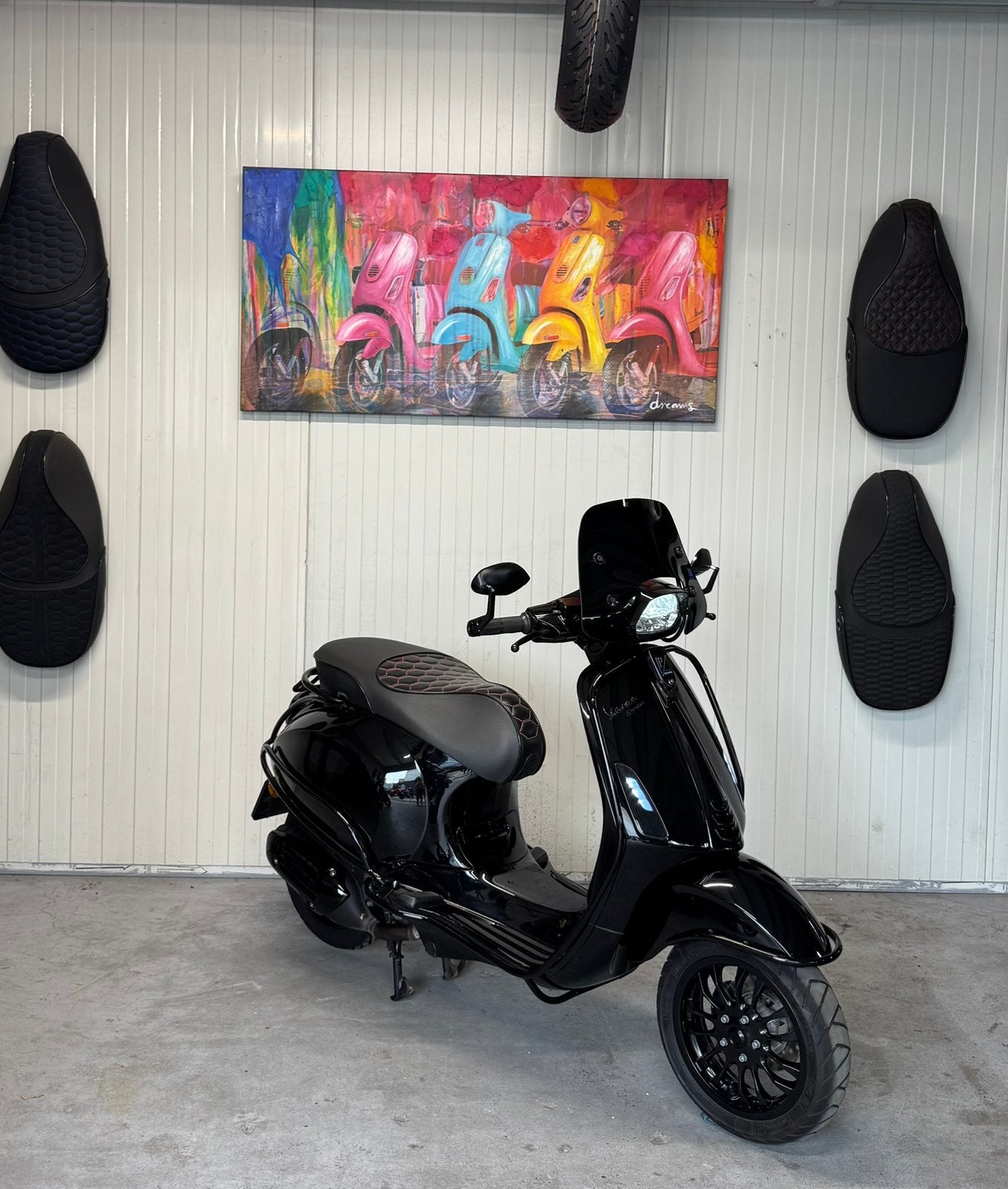 Vespa sprint 2022 full option, custom, Ophalen, Maximaal 45 km/u, Vespa S, Zo goed als nieuw