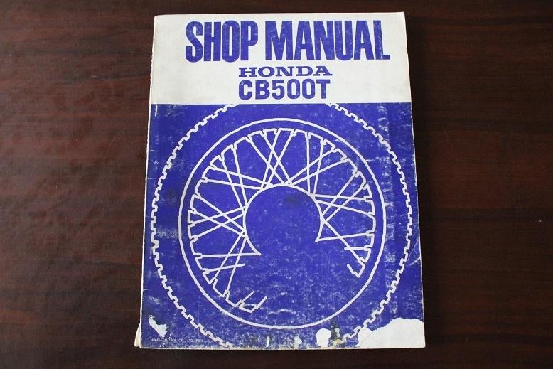 Honda CB500T 1974 motorcycle shop manual CB 500 twin, Ophalen of Verzenden, Honda