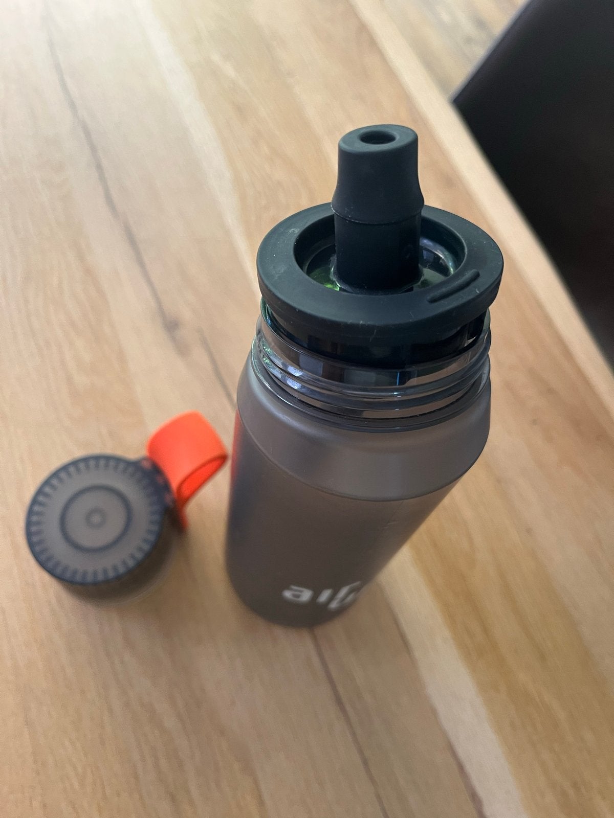 Air up flessen (2x) met 1 pod, Gebruikt, Kunststof, Ophalen of Verzenden, Grijs