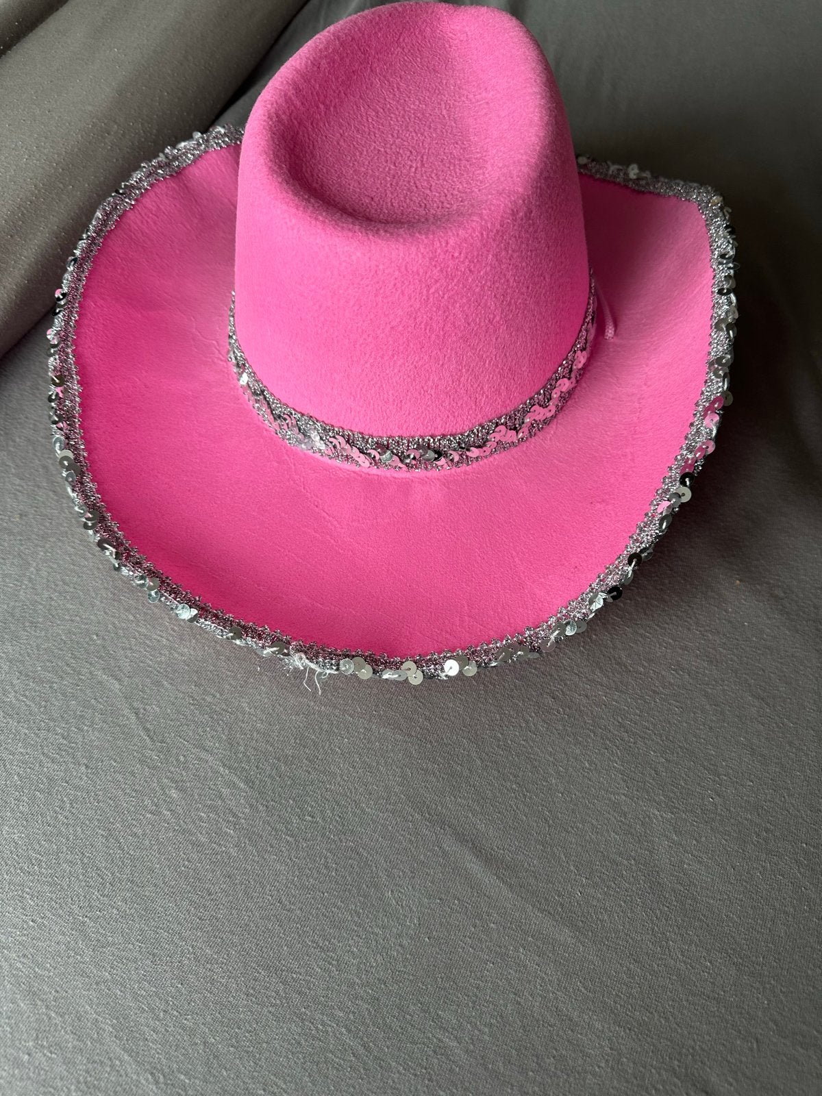 Nieuwe roze cowboy hoed met glitters, Ophalen of Verzenden, Nieuw, One size fits all, Hoed