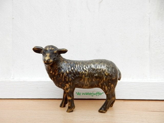 132* bronzen schaap klein afm.(Boven €75 geen verzendkosten), Ophalen of Verzenden, Nieuw, Overige materialen, Dierenbeeld