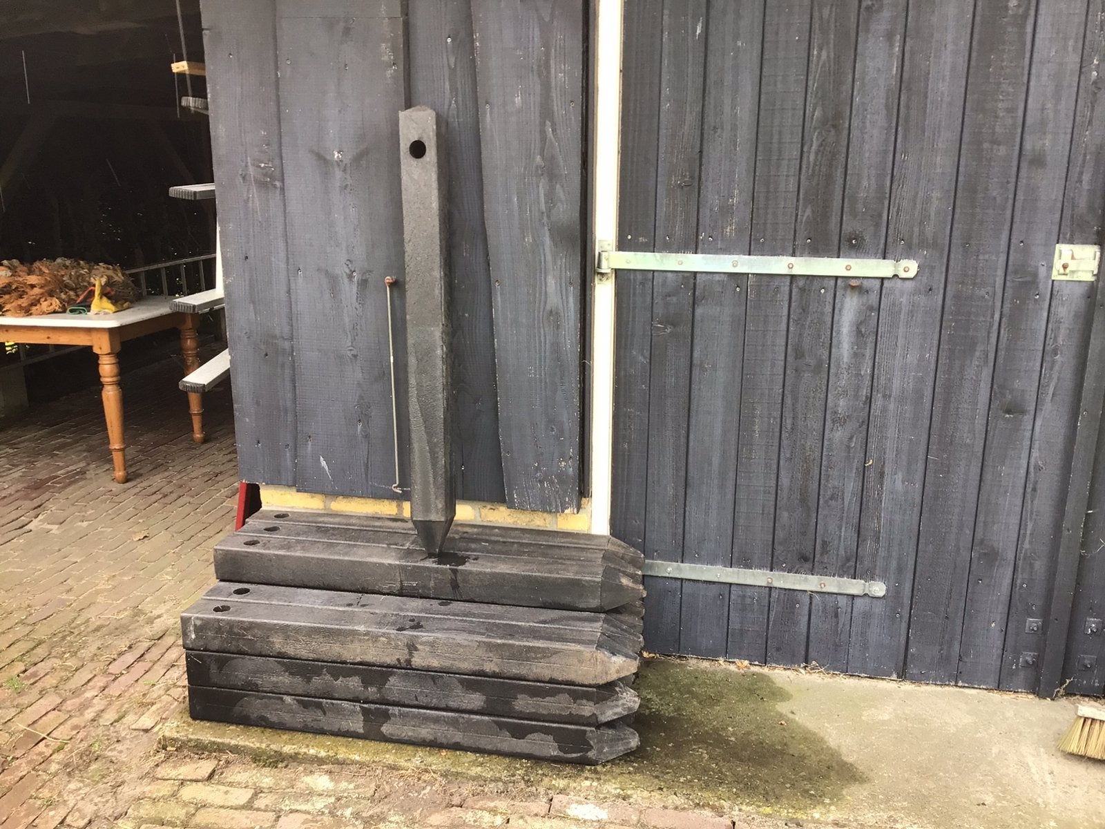 Kunststof palen, Tuin en Terras, Ophalen, Zo goed als nieuw, Minder dan 180 cm, Palen