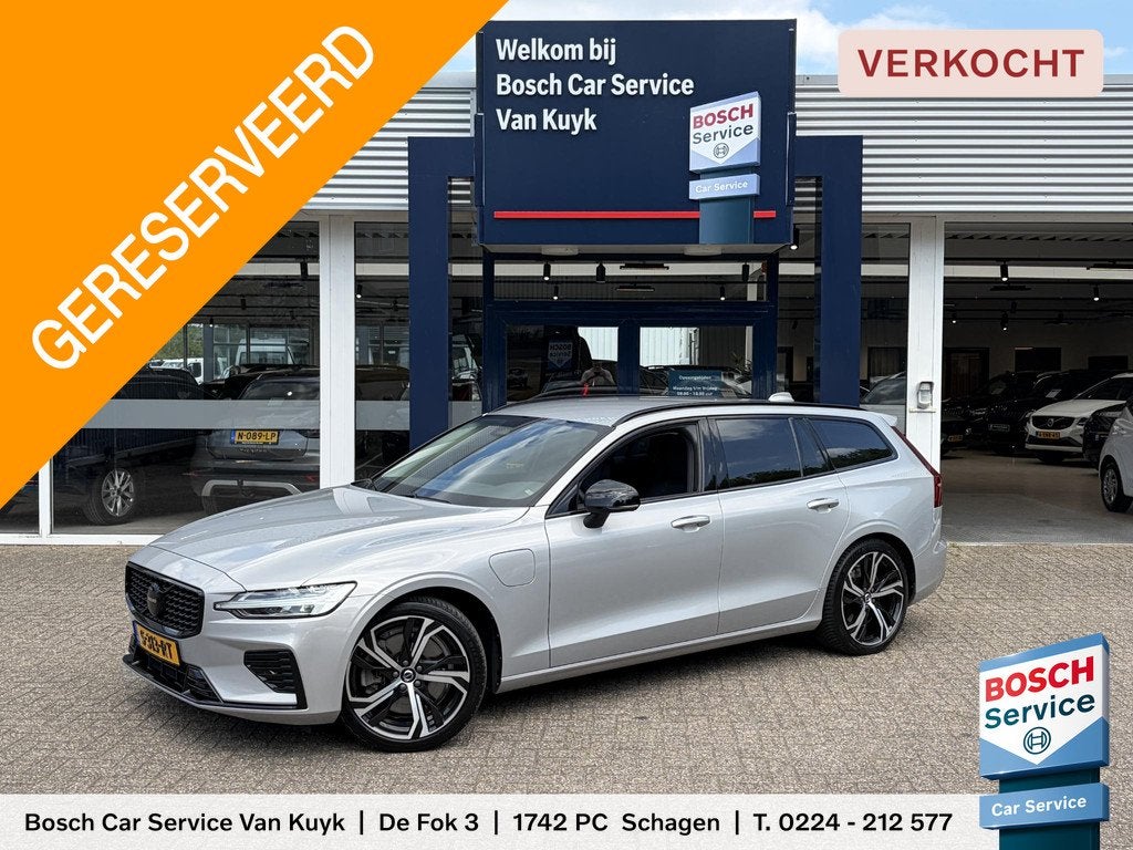 Volvo V60 2.0 T6 Plug-in hybrid AWD Plus Dark / Automaat / N, Auto's, Volvo, Bedrijf, V60, 4x4, ABS, Achteruitrijcamera, Adaptive Cruise Control