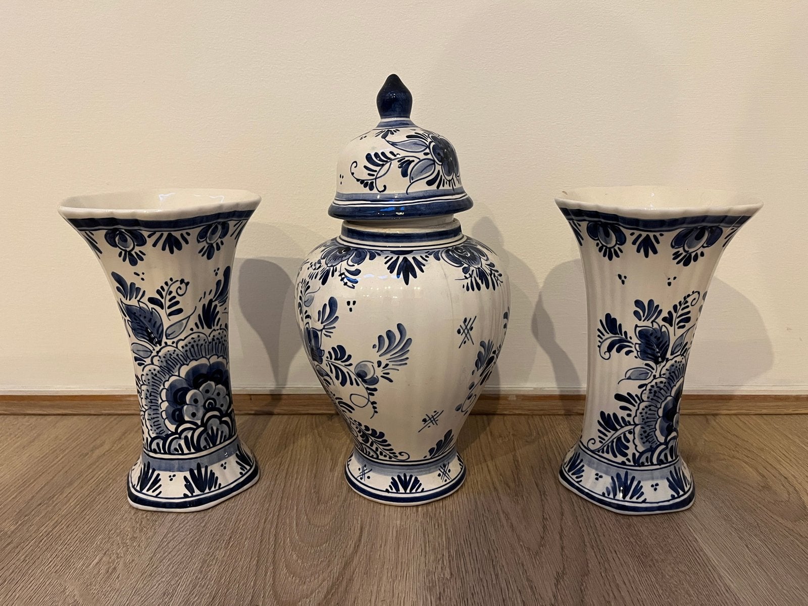 Set Handwerk Delfts Blauw Vazen, 3-delig, Ophalen