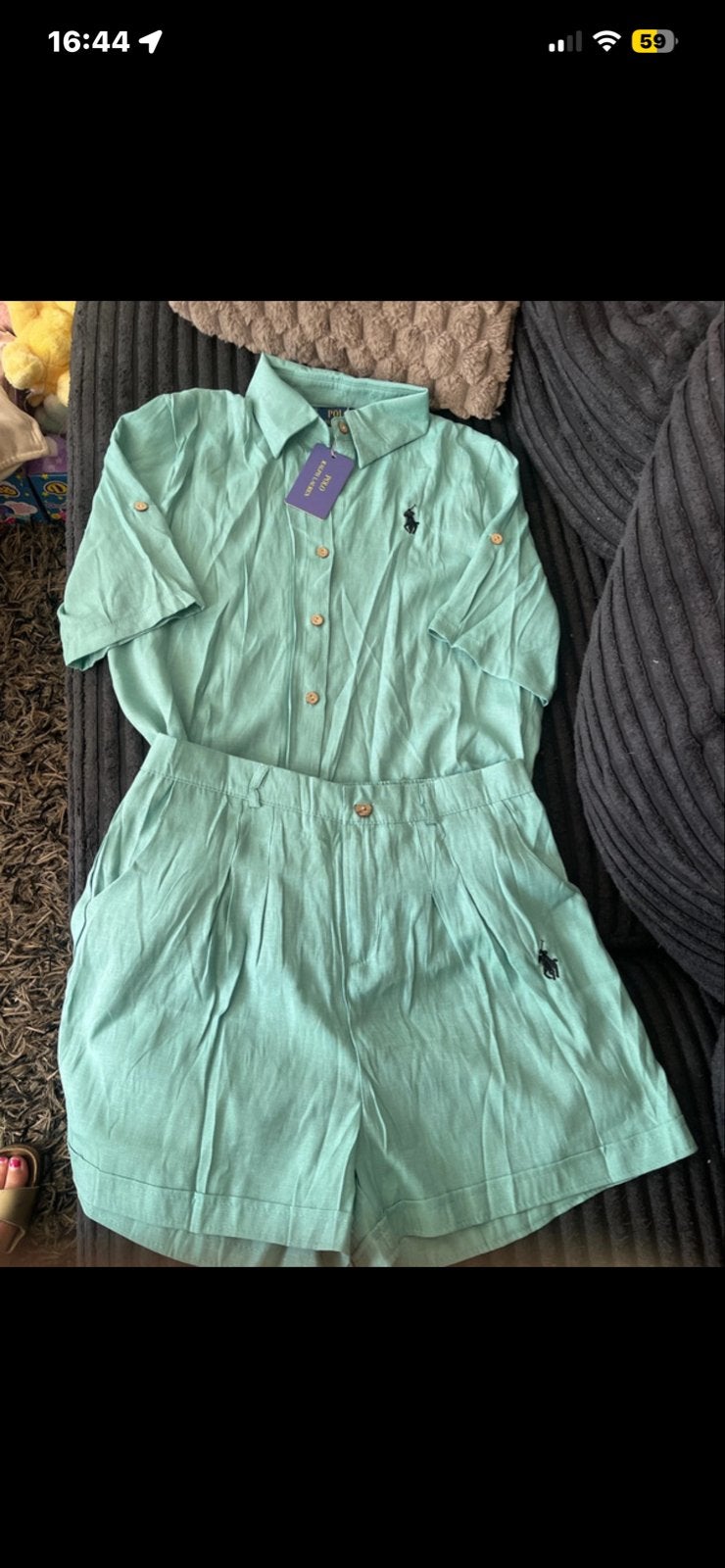 Polo Ralph Lauren setje, maat l nieuw, Ophalen of Verzenden, Zo goed als nieuw, Groen