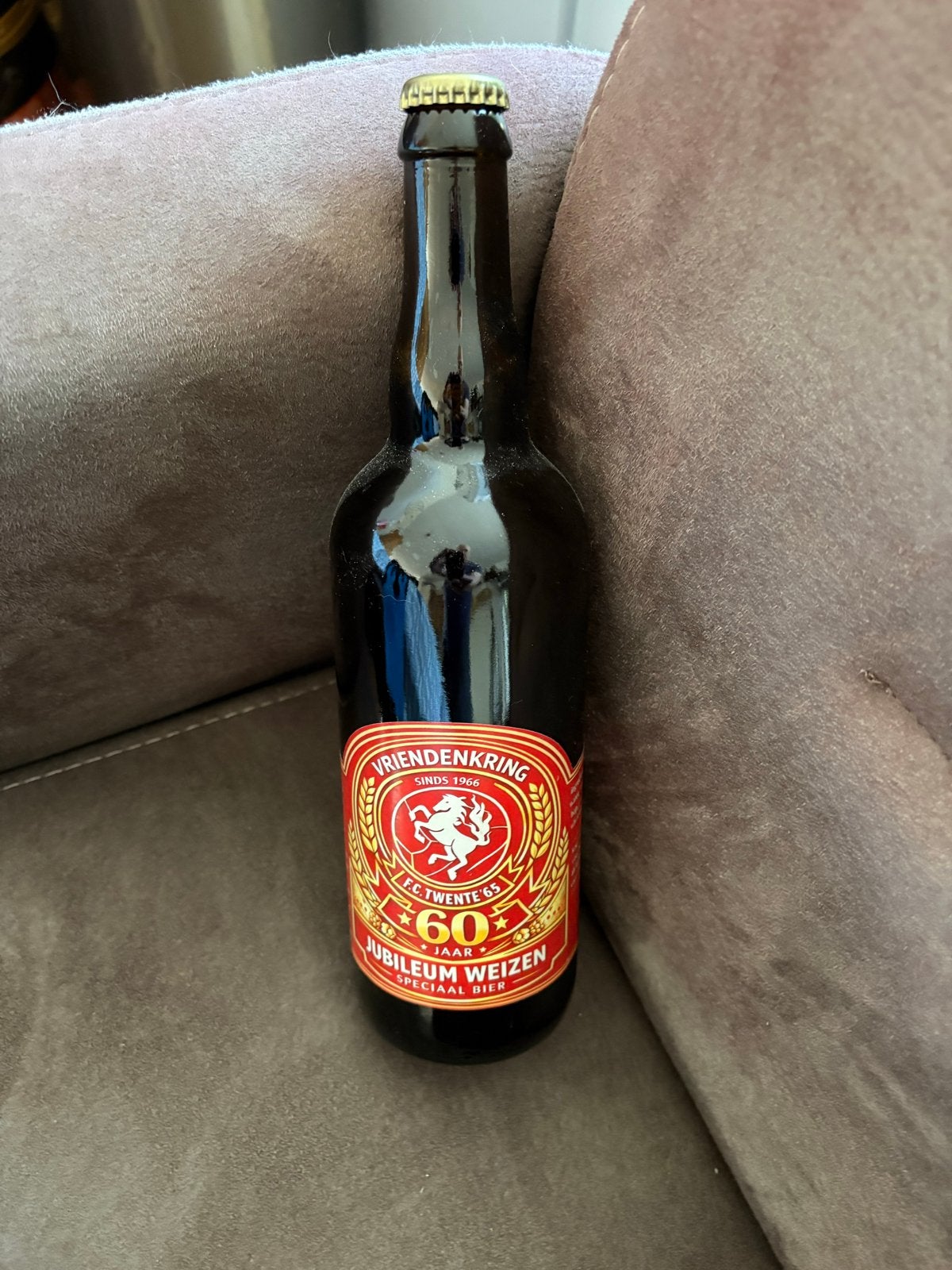FC Twente '65 Jubileum Weizen Speciaal Bier, Ophalen, Nieuw, Flesje(s), Overige merken