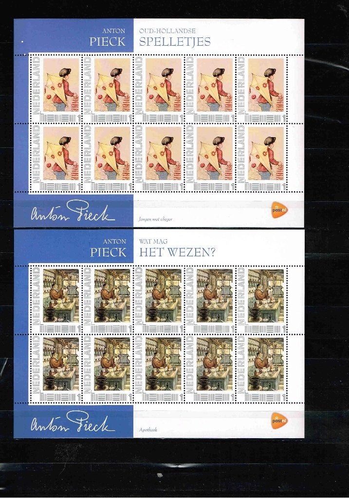 Anton Pieck set 25 vel 10x waarde 1 / 16.1v, Postzegels en Munten, Postzegels | Nederland, Verzenden