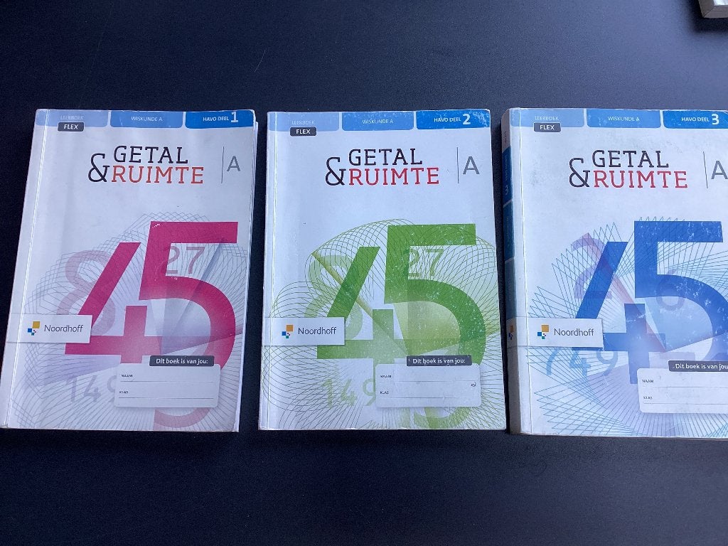 Getal & Ruimte wiskunde A HAVO - 1, 2, 3, Boeken, Gelezen, Ophalen of Verzenden, Noordhoff Uitgevers, Alpha