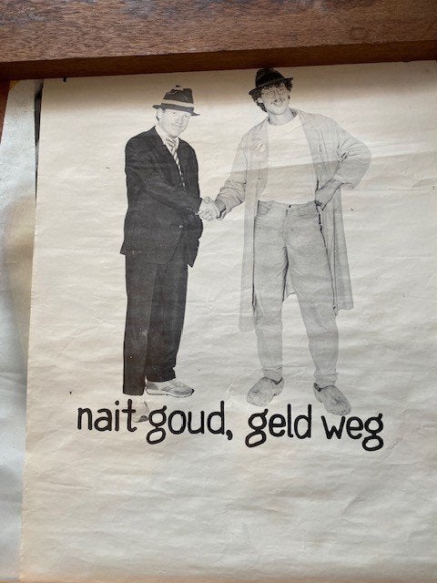 Poster Pe en Rinus, Ophalen of Verzenden, Gebruikt, A1 t/m A3, Muziek