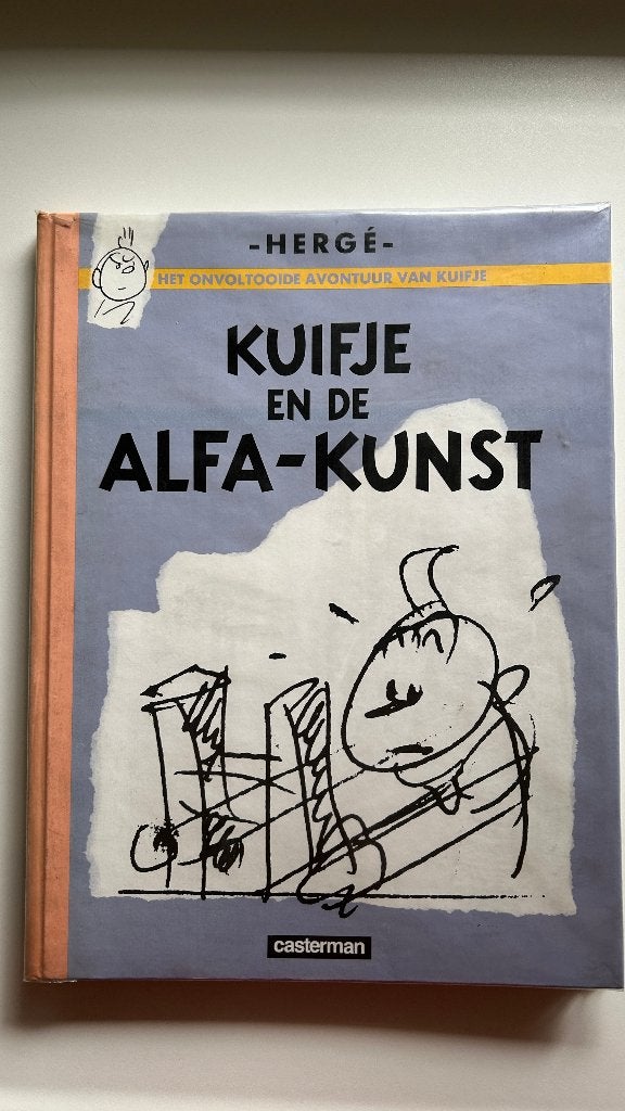 Kuifje en de Alfa-Kunst (hardcover grootformaat), Eén stripboek, Ophalen of Verzenden, Zo goed als nieuw, Herge