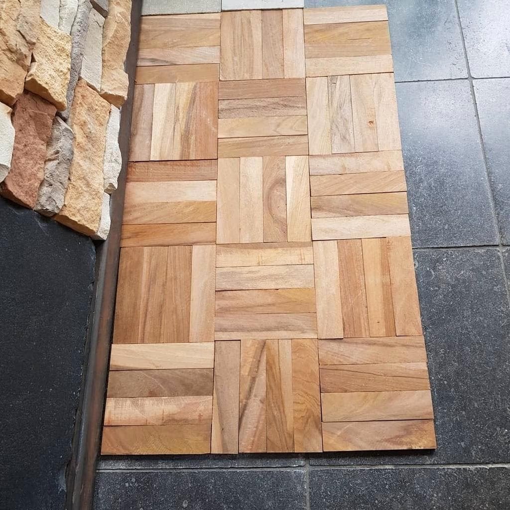 Hardhouten TAPIS VLOER STROKENPARKET VLOEREN TEAKHOUT!, Ophalen of Verzenden, Nieuw, 75 m² of meer