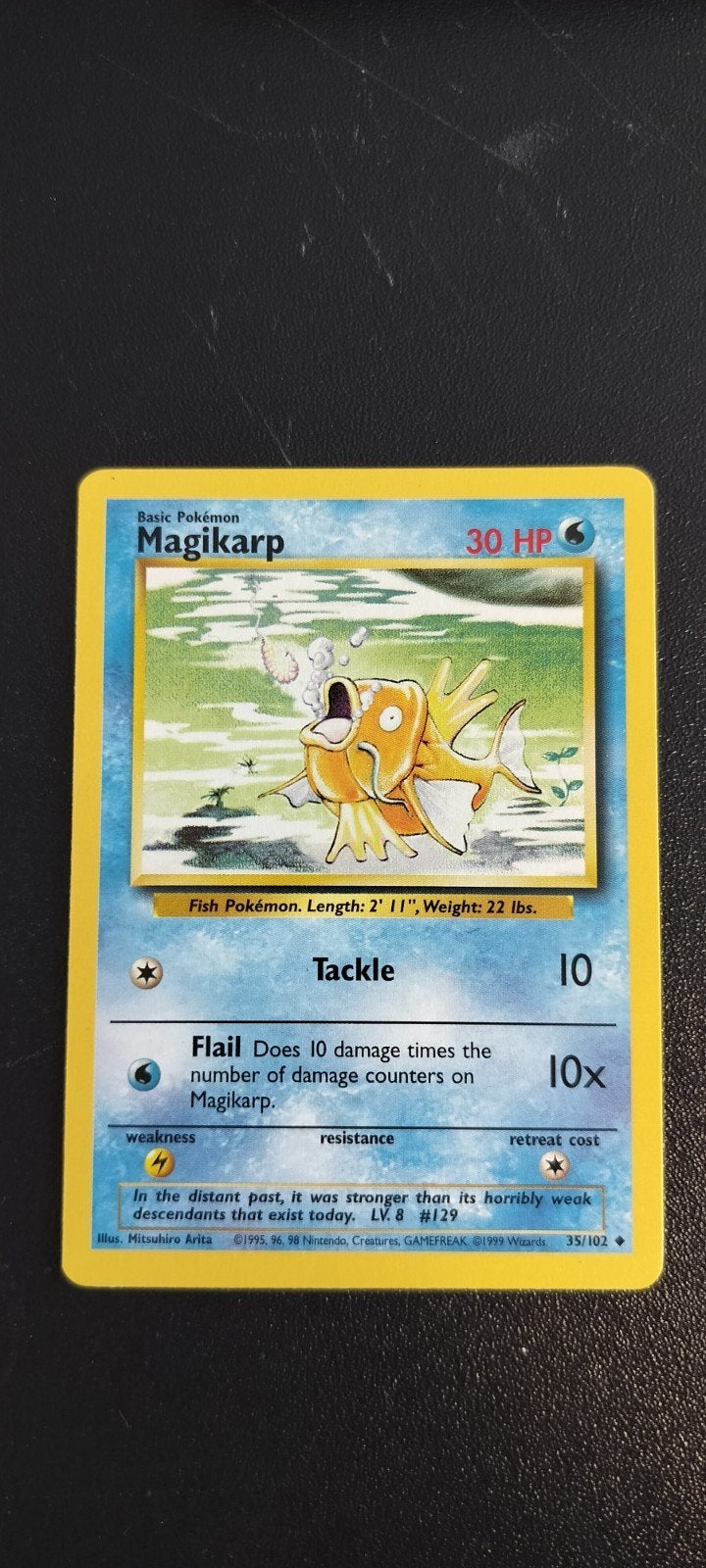 Base set magikarp, Ophalen of Verzenden, Zo goed als nieuw, Losse kaart