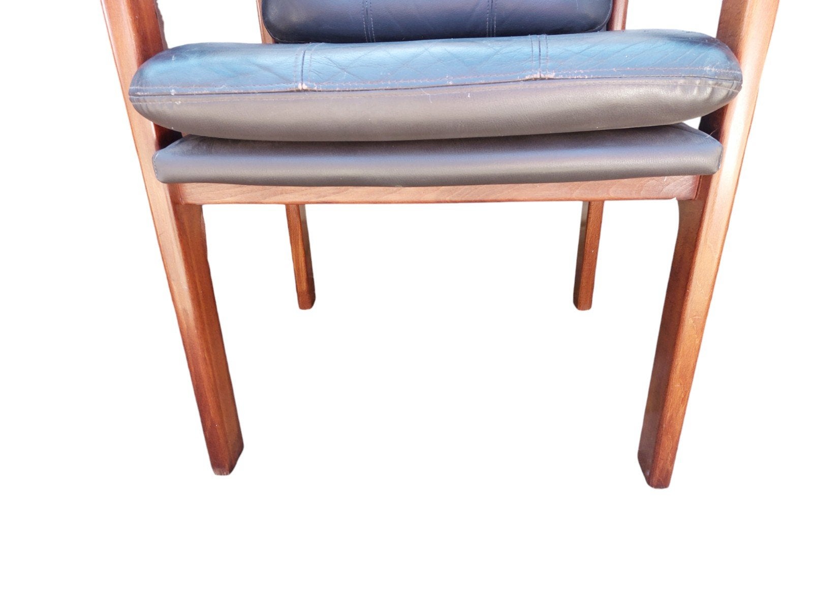 Vintage deense stoel, bureaustoel, Huis en Inrichting, Stoelen, Ophalen, Gebruikt, Zwart, Onbekend