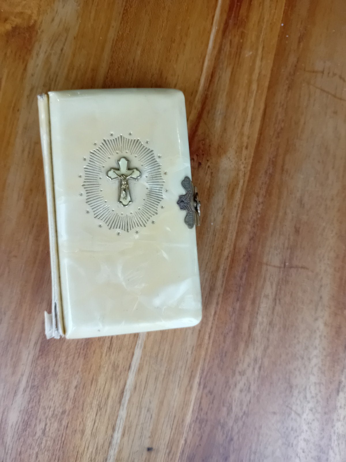 Antiek gebedenboekje met kruisje, Antiek en Kunst, Ophalen of Verzenden