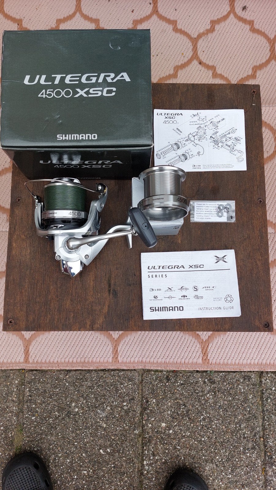 vismolen ongebruikte shimano ultegra 4500 xsc, Ophalen of Verzenden, Nieuw, Molen