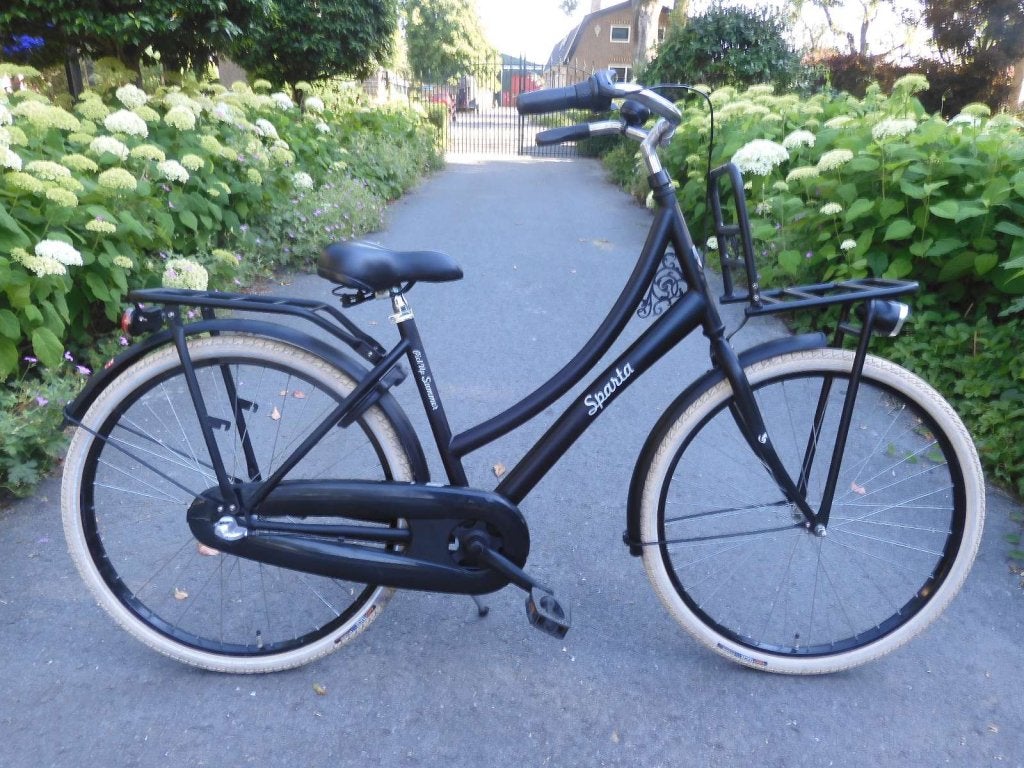 Matzwarte 26 inch Sparta Pick-up  met 3 versnellingen, Terugtraprem, Sparta, Versnellingen, Niet ingevuld