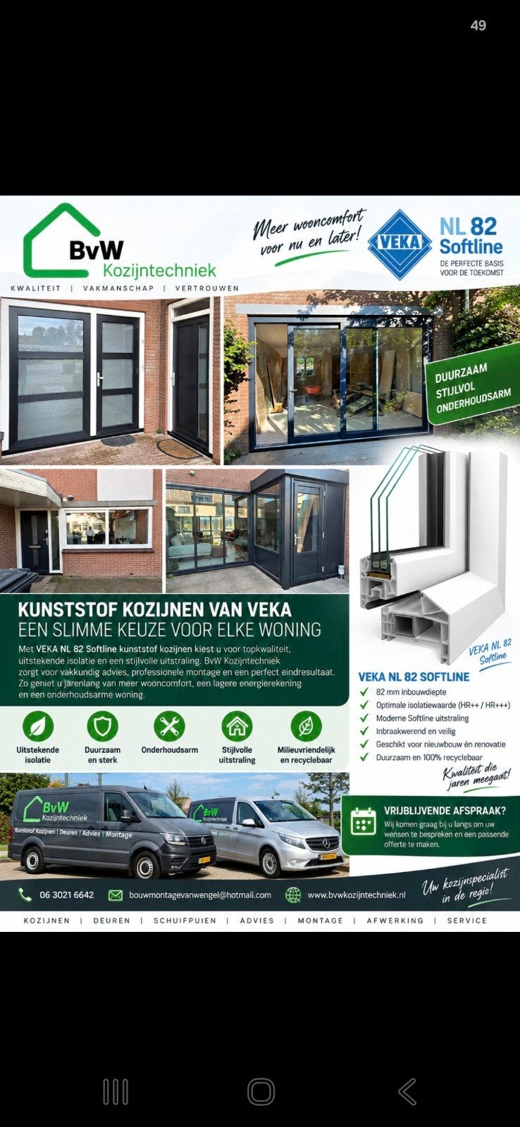 Nieuwe kunststof kozijnen nodig?, Kunststof, Bouwmontagevanwengel@hotmail.com, Nieuw, Ophalen of Verzenden