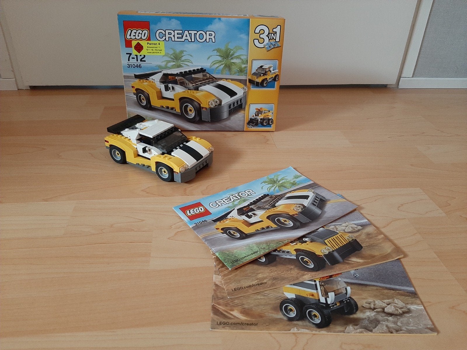 Lego Creator 31046 Snelle wagen, Ophalen, Inclusief instructies, Lego, Zo goed als nieuw