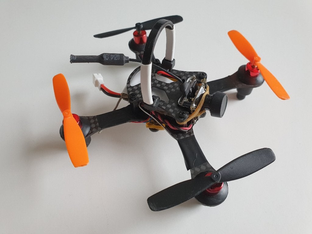 FPV micro quadcopter - AKK A1-OSD, F3 EVO, DSM2, Elektro, Gebruikt, Quadcopter of Multicopter, Ophalen of Verzenden