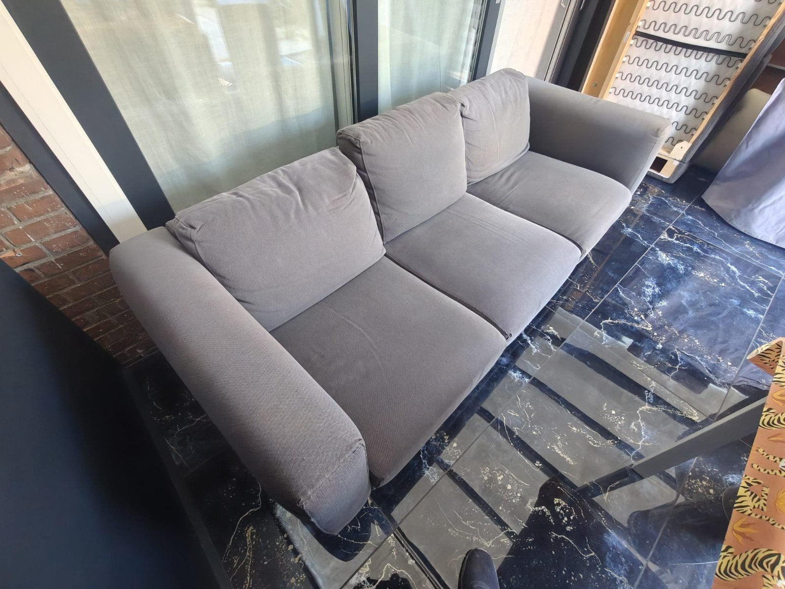Ikea 2 en 3 zits Norsborg banken met extra bankhoezen, Huis en Inrichting, Banken | Bankstellen, Ophalen, Gebruikt, 75 tot 100 cm