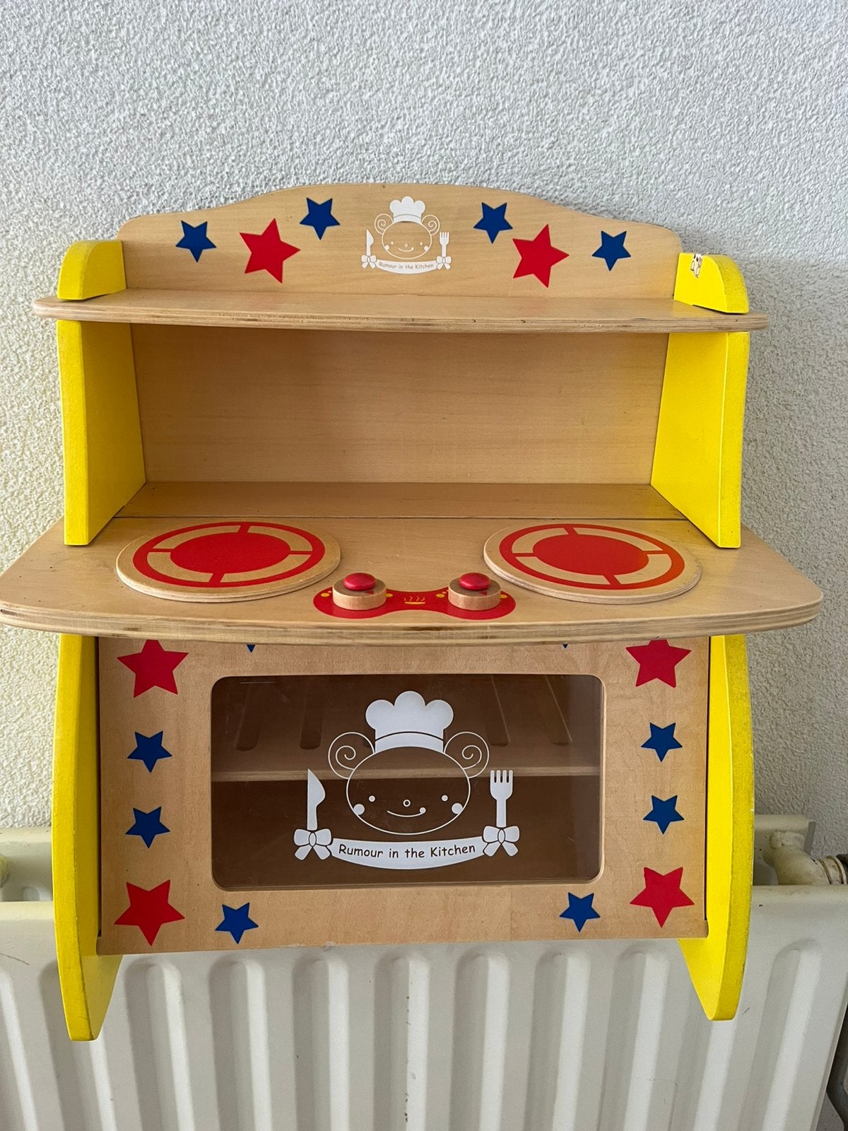 Houten keukentje met pannenset, Kinderen en Baby's, Ophalen of Verzenden, Gebruikt, Hout