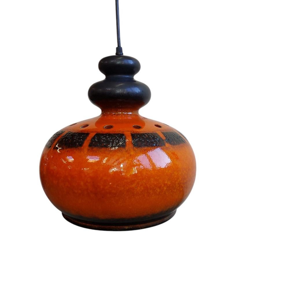 Vintage keramiek hanglamp, Huis en Inrichting, Lampen | Hanglampen, Ophalen, Overige materialen, Gebruikt, Onbekend