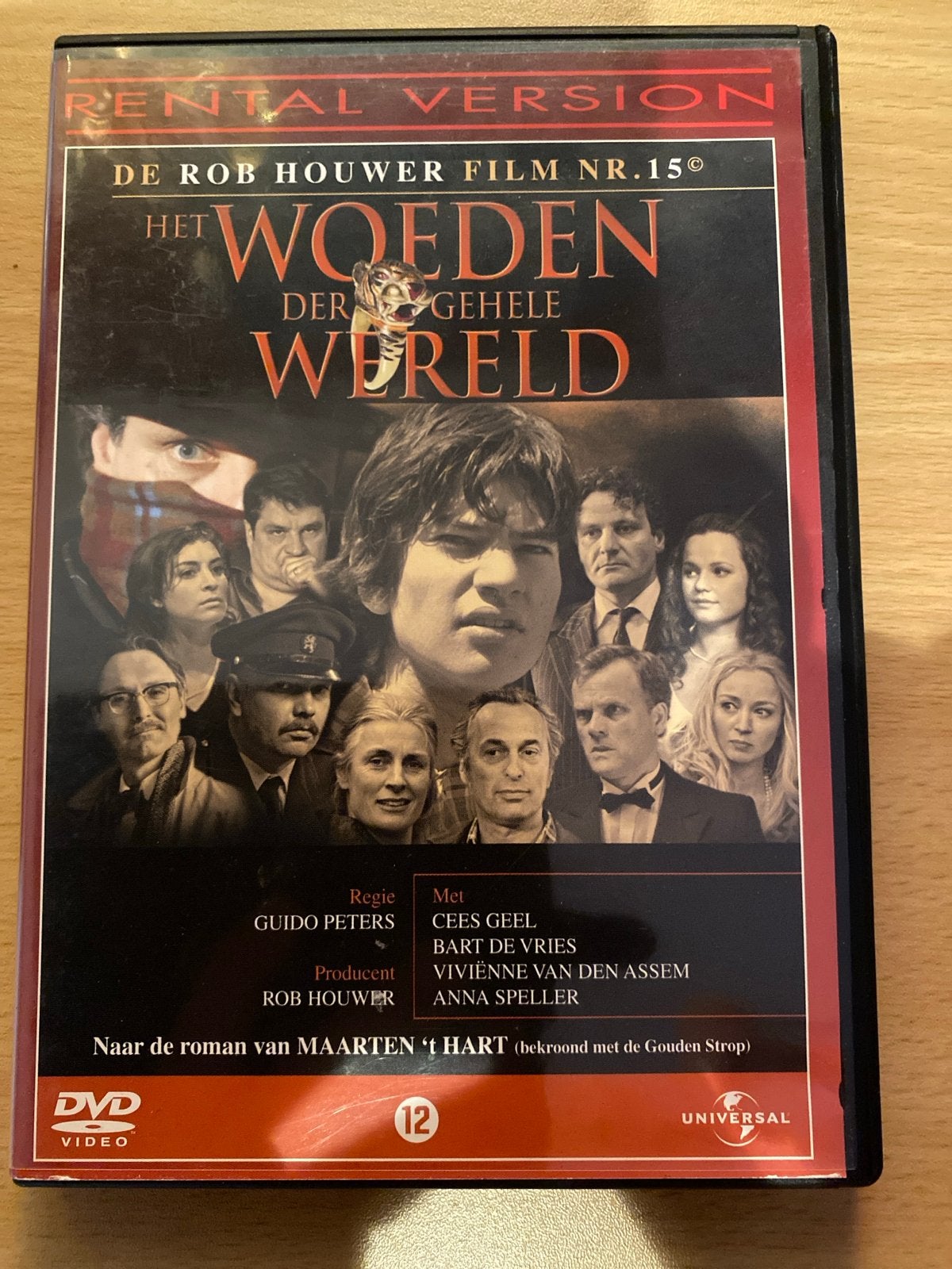 Het Woeden der Gehele Wereld - Rob Houwer Film Nr. 15, Vanaf 12 jaar, Ophalen of Verzenden, Gebruikt, Inclusief doosje