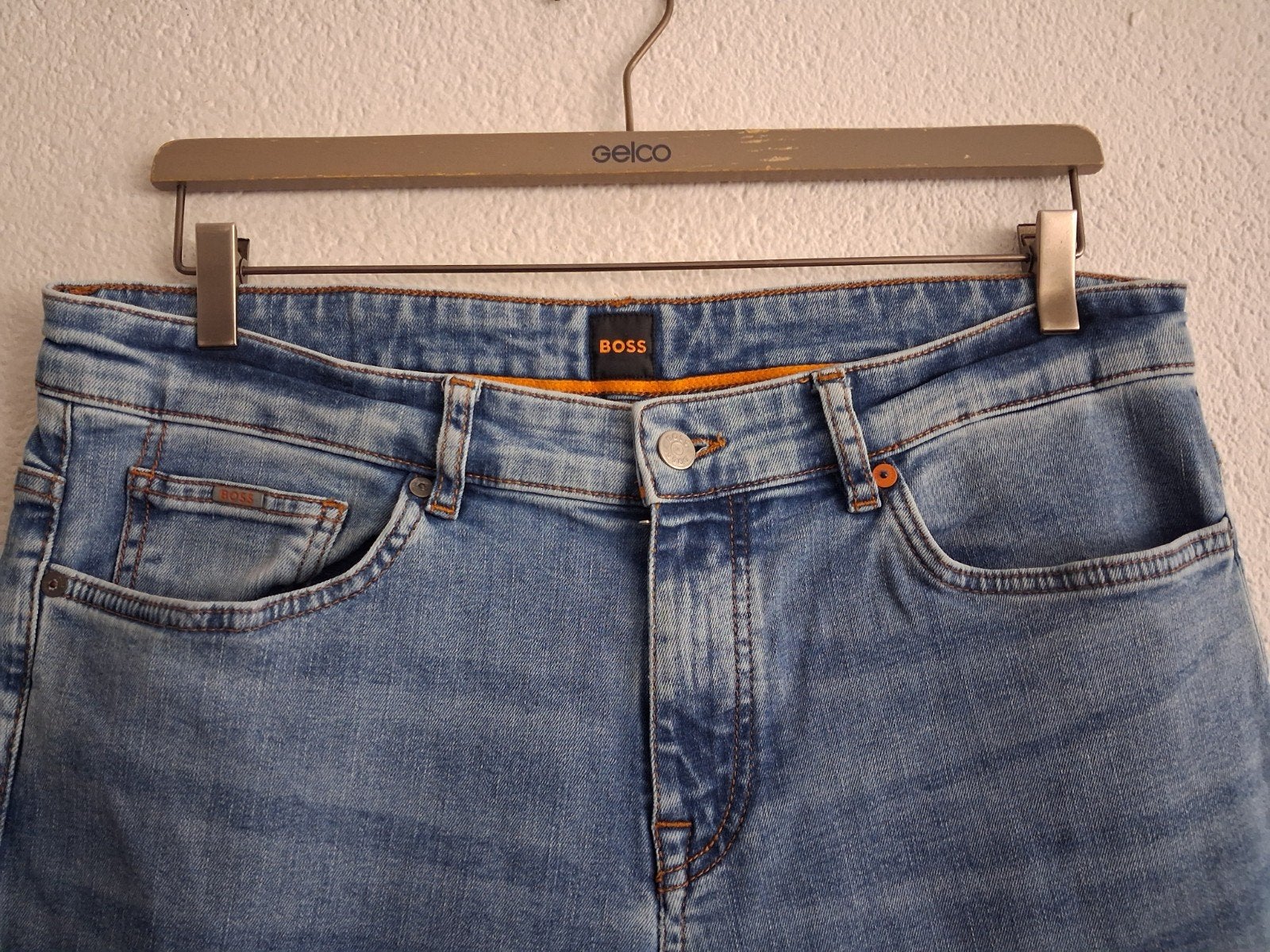 Hugo Boss  Korte  Broek  Maat  W38, Kleding | Heren, Spijkerbroeken en Jeans, Ophalen of Verzenden, Zo goed als nieuw, Blauw, W36 - W38 (confectie 52/54)