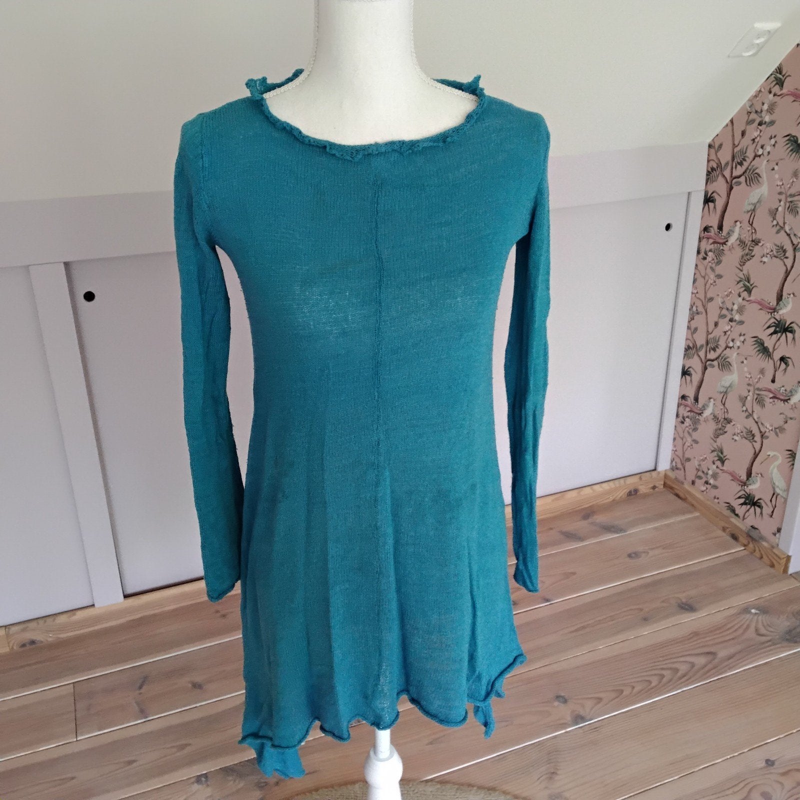 Himalaya zijden hemelsblauwe tuniek maat m, Kleding | Dames, Ophalen of Verzenden, Zo goed als nieuw