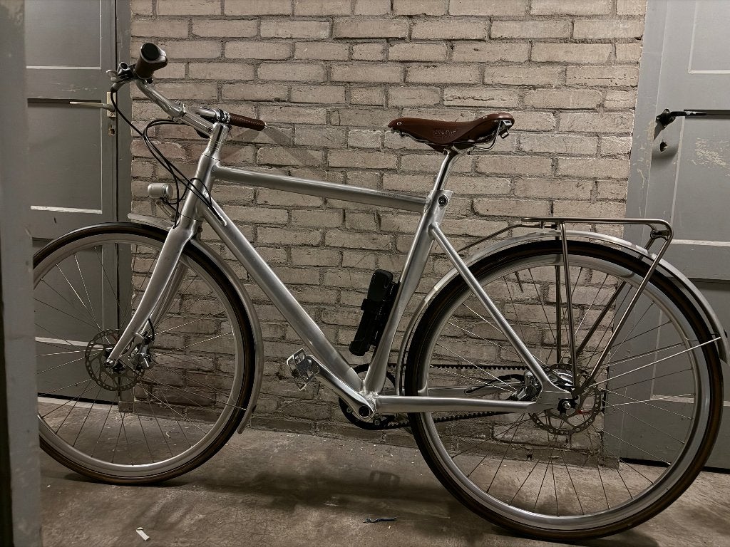 Schindelhauer Friedrich XI 54cm belt drive Alfine 11 + Abus, Fietsen en Brommers, Versnellingen, Zo goed als nieuw, Schijfrem