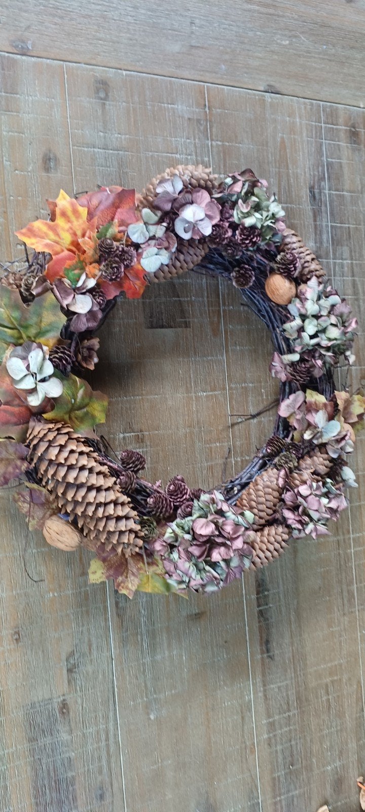 herstkrans 40cm, Ophalen of Verzenden, Zo goed als nieuw, Krans, Natuurlijk materiaal