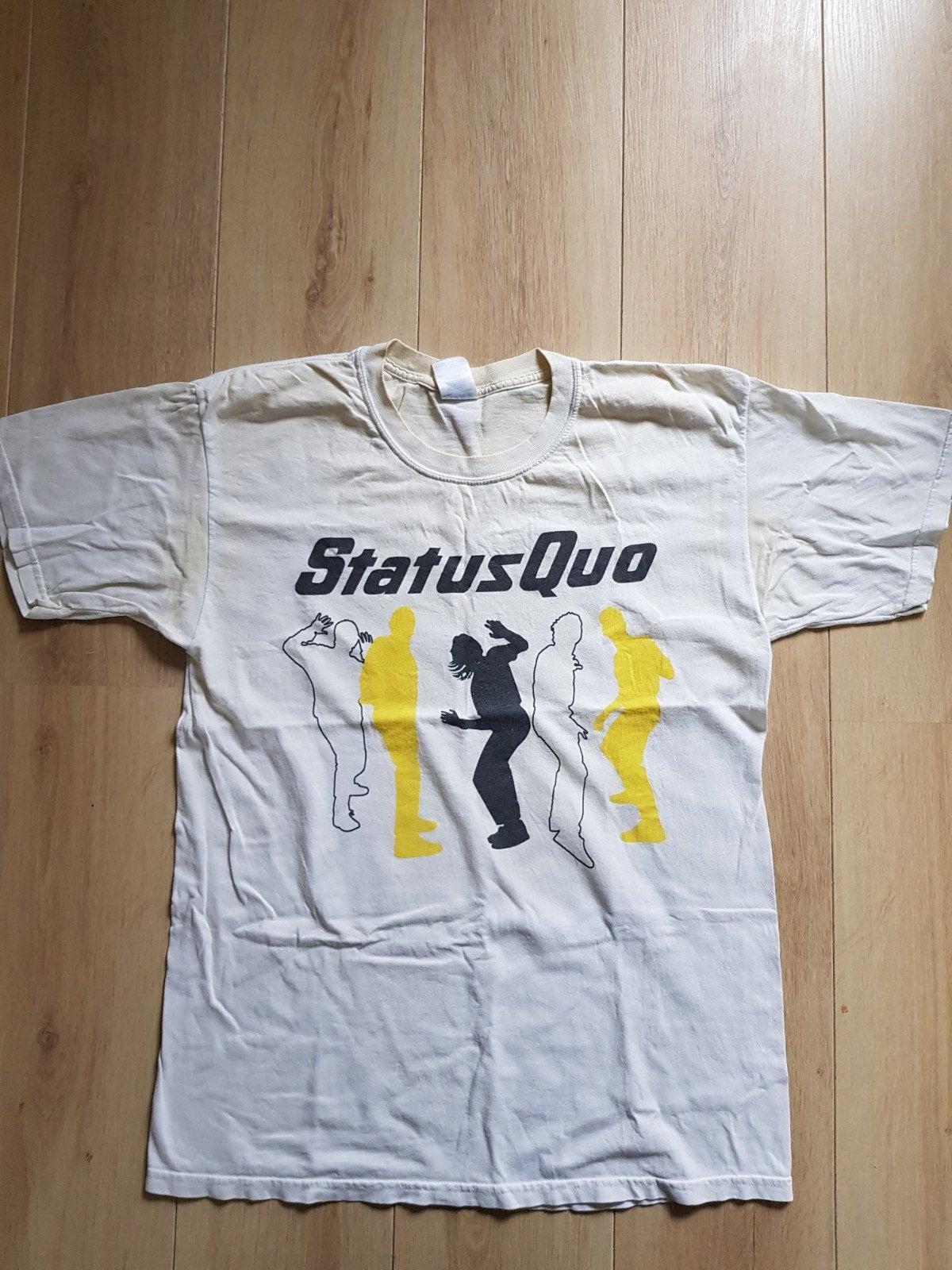 Status Quo shirt band vintage tour rock hardrock pop Rossi, Kleding | Heren, T-shirts, Ophalen of Verzenden, Gedragen, Maat 52/54 (L)