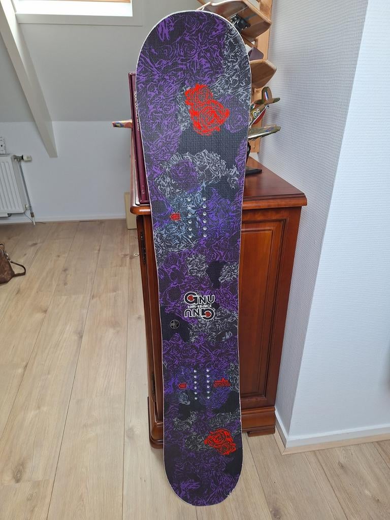 Gnu B-nice snowboard 146cm, Ophalen of Verzenden, Gebruikt, Board