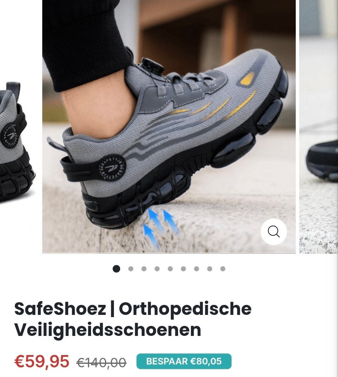 maat 42 SafeShoez | Orthopedische Veiligheidsschoenen, Overige kleuren, Nieuw, Ophalen of Verzenden, SafeShoez