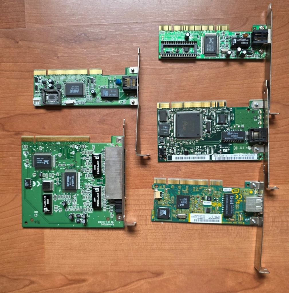5x PCI netwerkkaarten 10/100 (Realtek, Intel), Ophalen of Verzenden