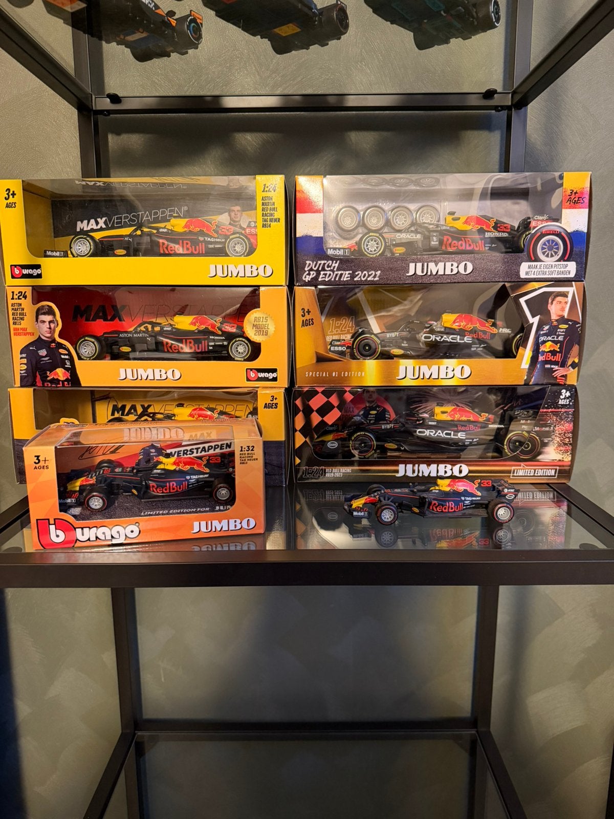 Max Verstappen Jumbo, Hobby en Vrije tijd, Ophalen of Verzenden, Zo goed als nieuw, Auto, Bburago