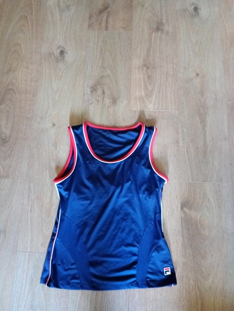 Mooie blauwe sport top mt M Fila, Maat 38/40 (M), Blauw, Ophalen of Verzenden, Fitness of Aerobics